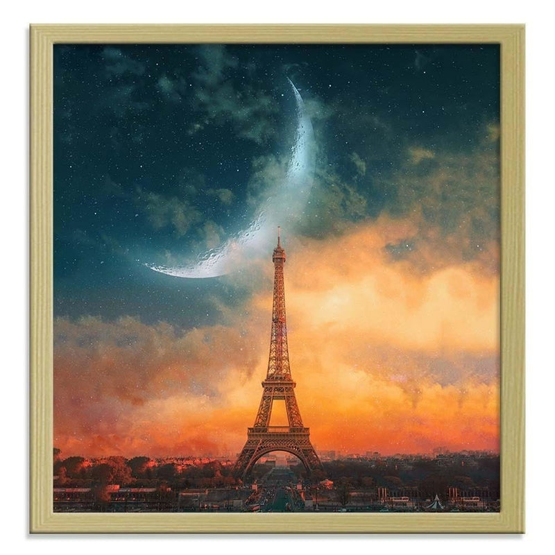 Glezna bēšā rāmī - Moon Over Paris  Home Trends DECO