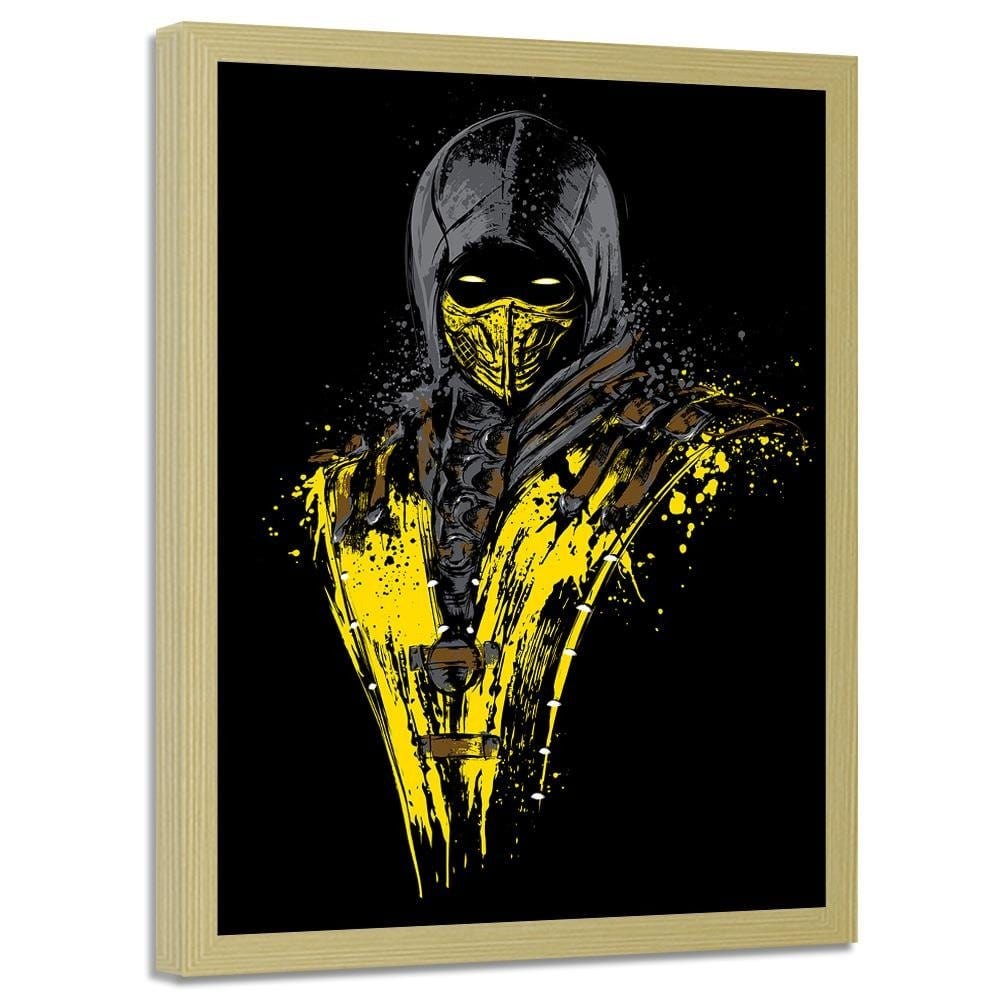 Glezna bēšā rāmī - Mortal Fire Yellow  Home Trends DECO