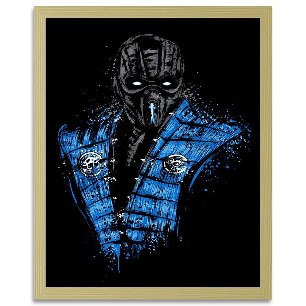 Glezna bēšā rāmī - Mortal Ice Blue  Home Trends DECO
