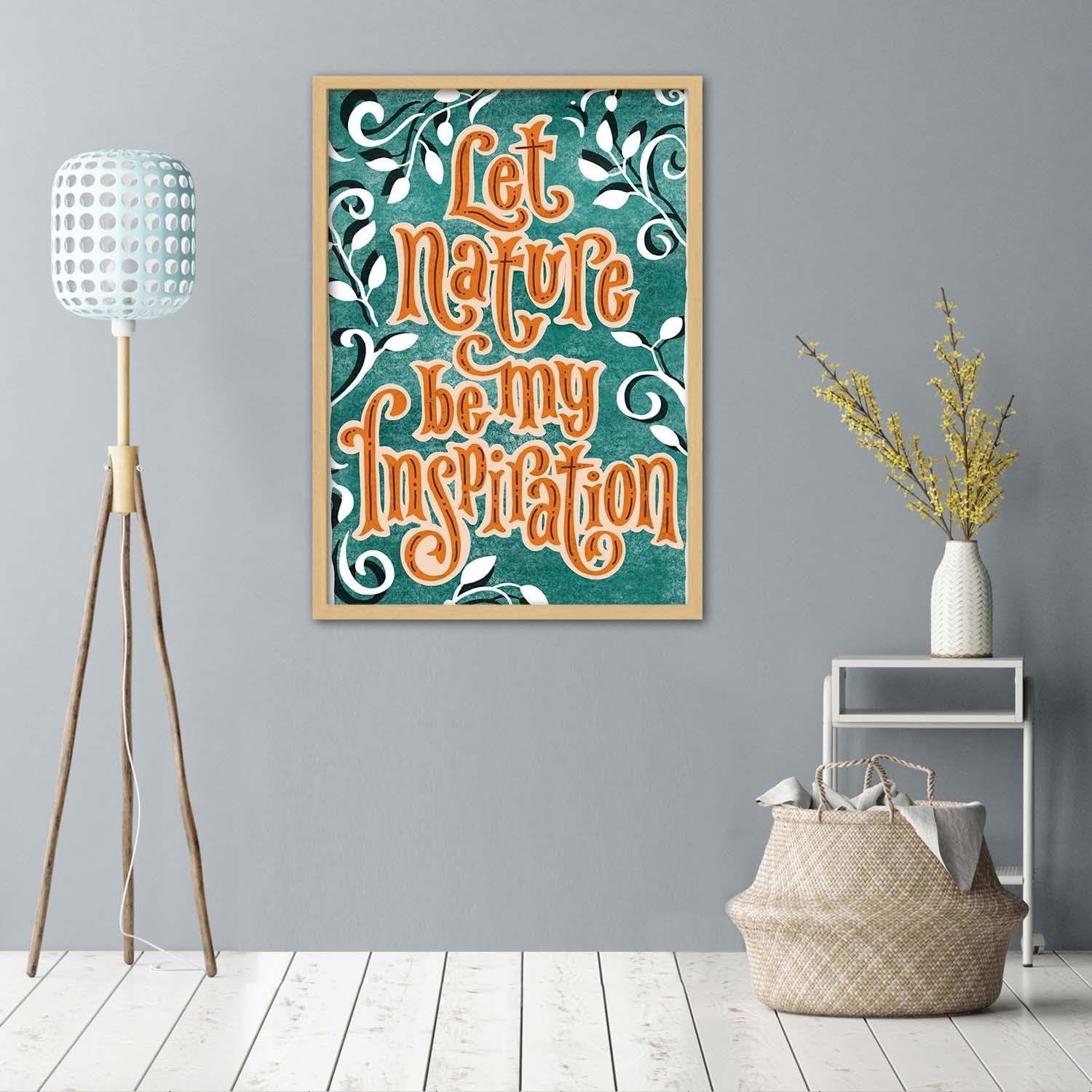 Glezna bēšā rāmī - Nature Inspires  Home Trends DECO