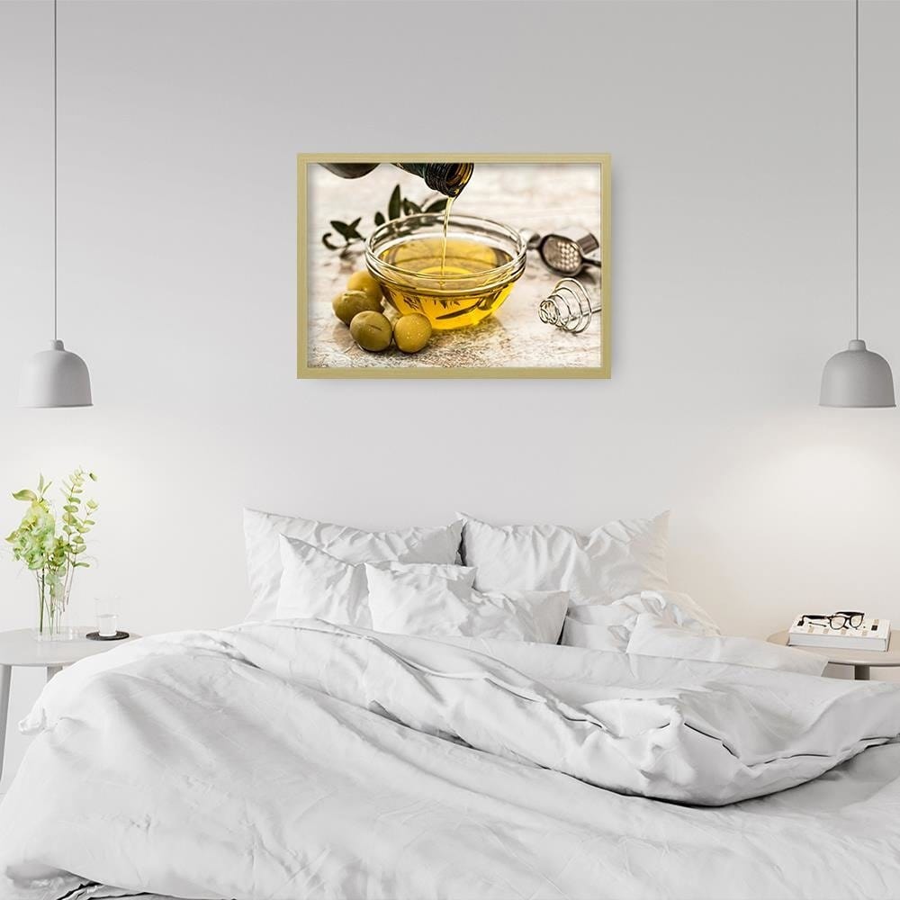 Glezna bēšā rāmī - Oil And Herbs  Home Trends DECO