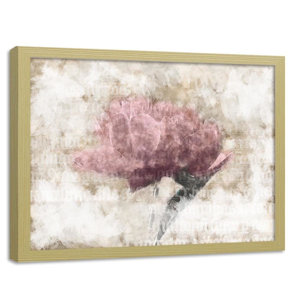 Glezna bēšā rāmī - Pink Abstraction  Home Trends DECO