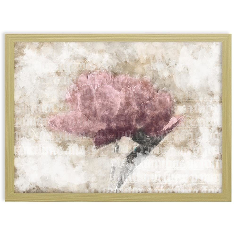 Glezna bēšā rāmī - Pink Abstraction  Home Trends DECO