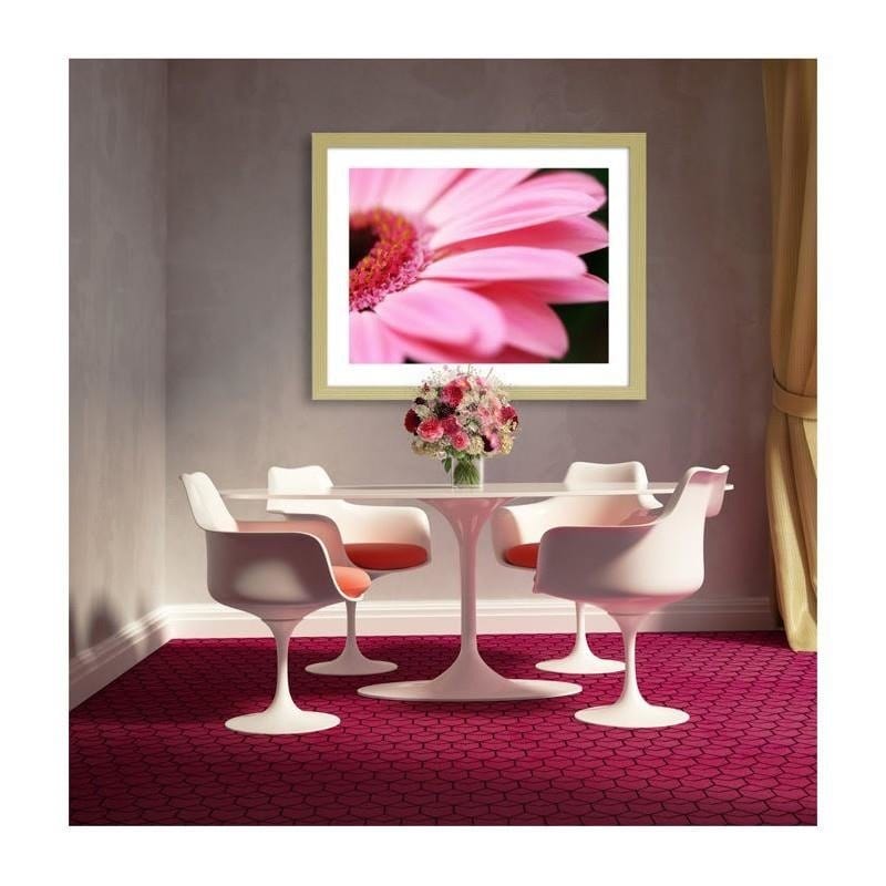 Glezna bēšā rāmī - Pink gerbera  Home Trends DECO