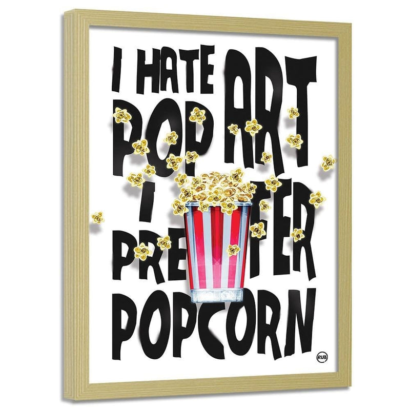 Glezna bēšā rāmī - Popcorn  Home Trends DECO