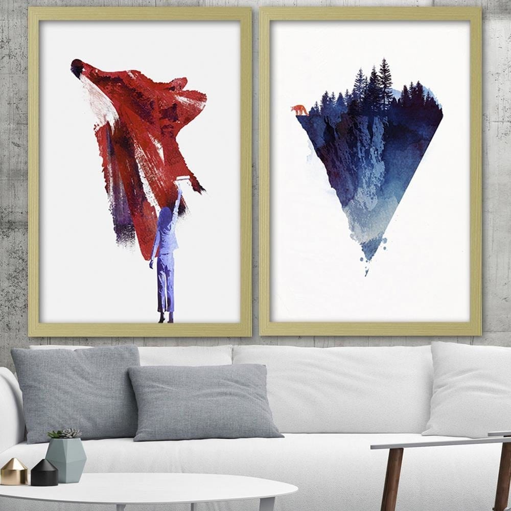 Glezna bēšā rāmī - Red Fox  Home Trends DECO