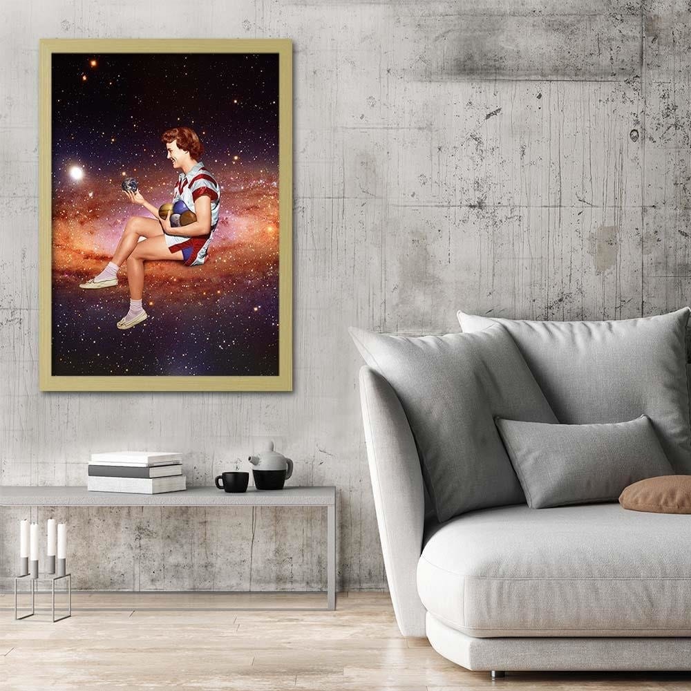 Glezna bēšā rāmī - Space Game  Home Trends DECO