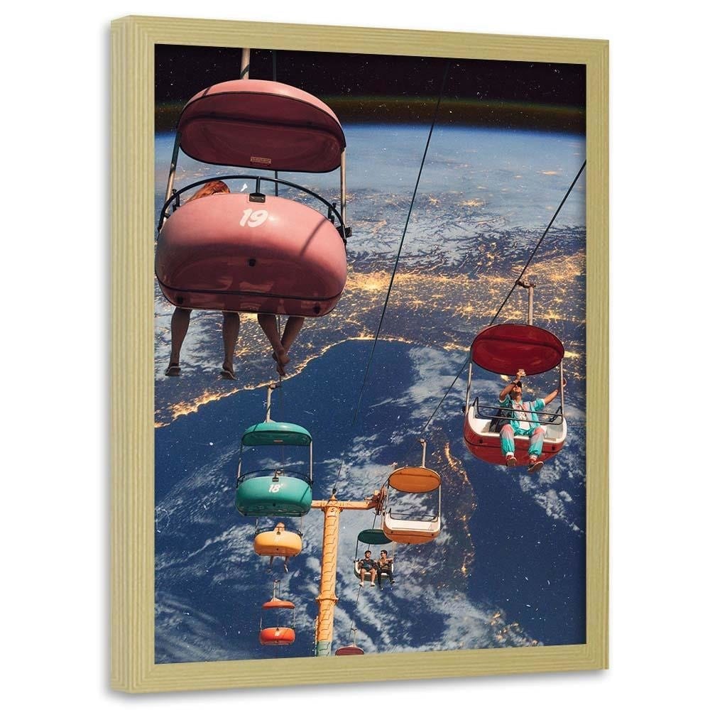 Glezna bēšā rāmī - Space Ride  Home Trends DECO