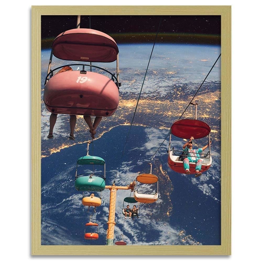 Glezna bēšā rāmī - Space Ride  Home Trends DECO