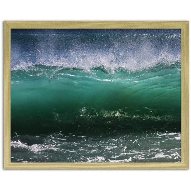 Glezna bēšā rāmī - Stormy wave 2  Home Trends DECO