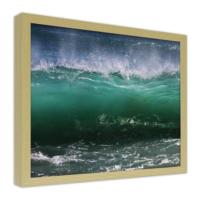 Glezna bēšā rāmī - Stormy wave 2  Home Trends DECO