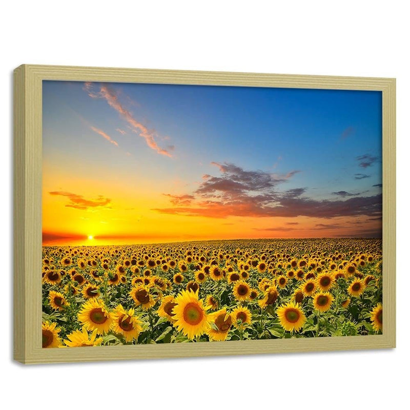 Glezna bēšā rāmī - Sunflowers  Home Trends DECO