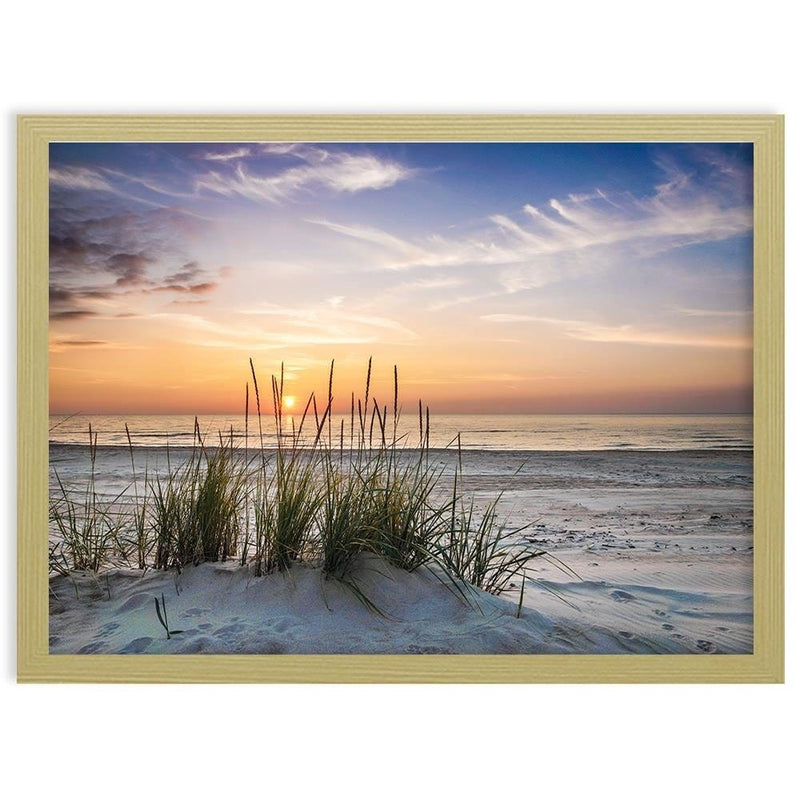 Glezna bēšā rāmī - Sunset Over The Beach  Home Trends DECO