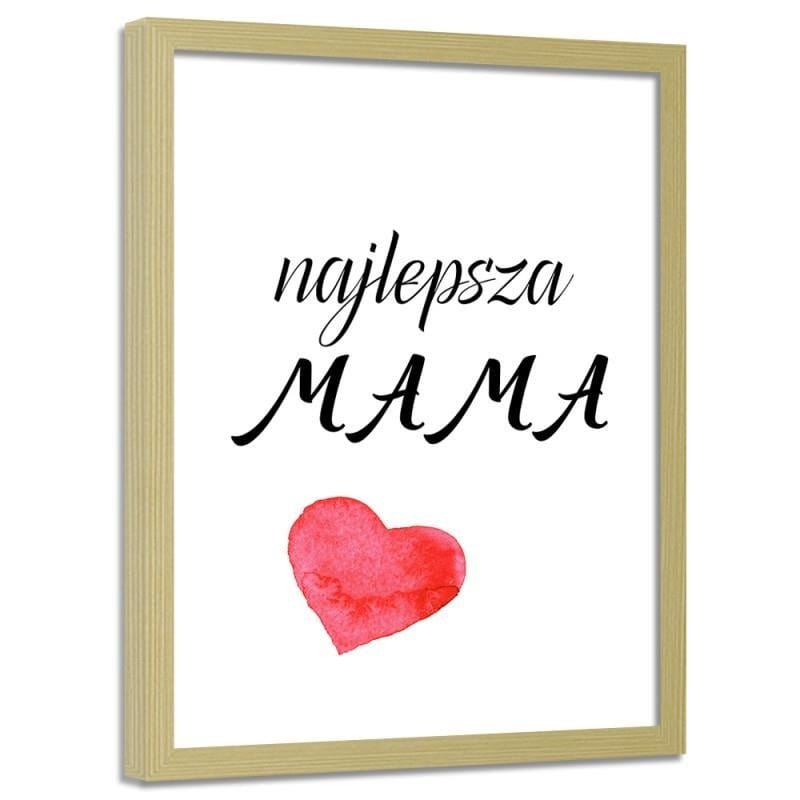 Glezna bēšā rāmī - The best mom  Home Trends DECO