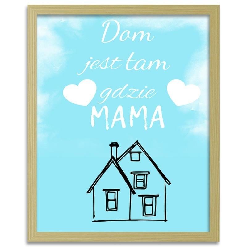 Glezna bēšā rāmī - The house is over there.  Home Trends DECO