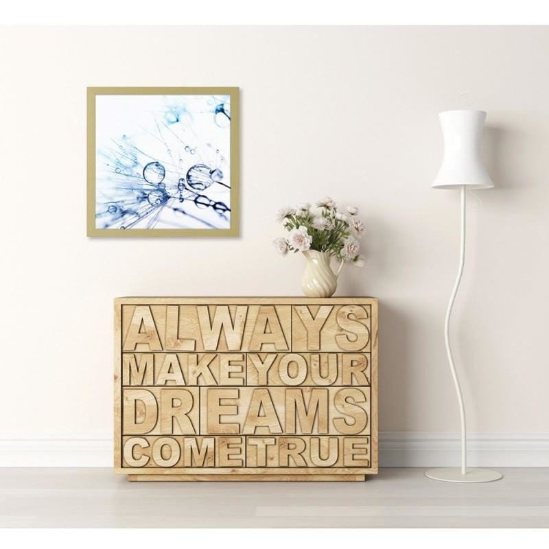 Glezna bēšā rāmī - Water droplets on the blower 2  Home Trends DECO