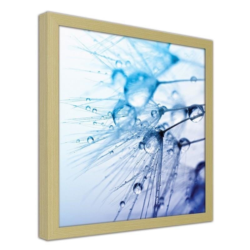 Glezna bēšā rāmī - Water droplets on the blower  Home Trends DECO