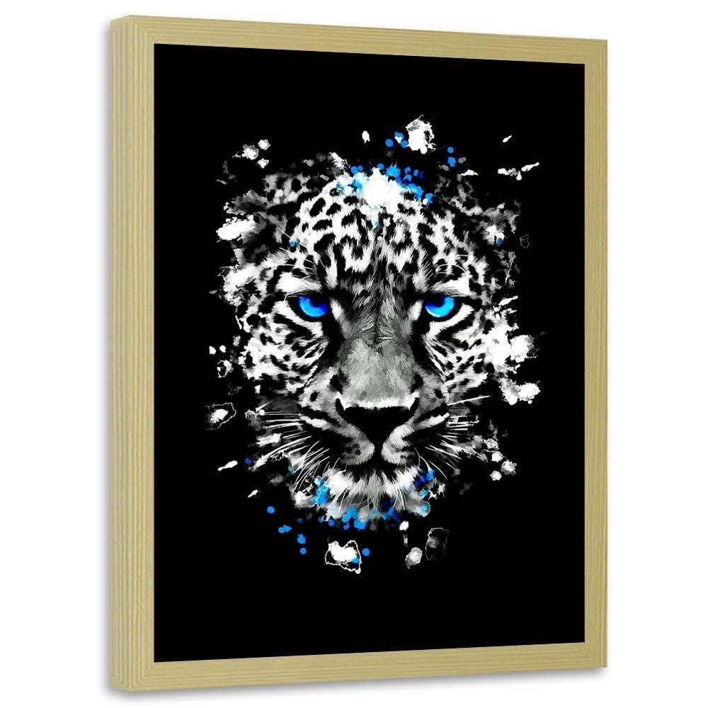 Glezna bēšā rāmī - Wild Leopard  Home Trends DECO