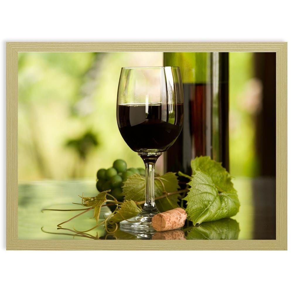 Glezna bēšā rāmī - Wine And Herbs  Home Trends DECO