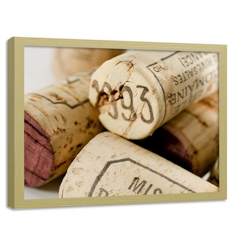Glezna bēšā rāmī - Wine Corks 2  Home Trends DECO