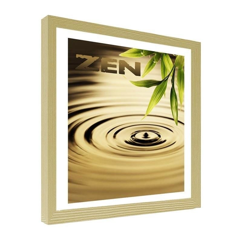 Glezna bēšā rāmī - Zen - the element of water  Home Trends DECO