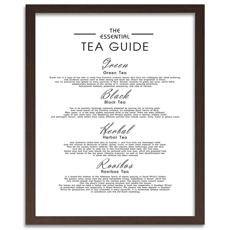 Glezna brūnā rāmī - A Guide To Tea  Home Trends DECO