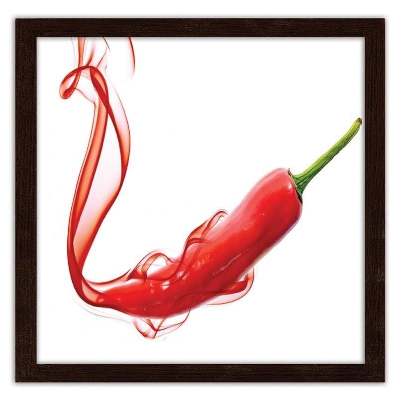 Glezna brūnā rāmī - Abstract chili pepper.  Home Trends DECO