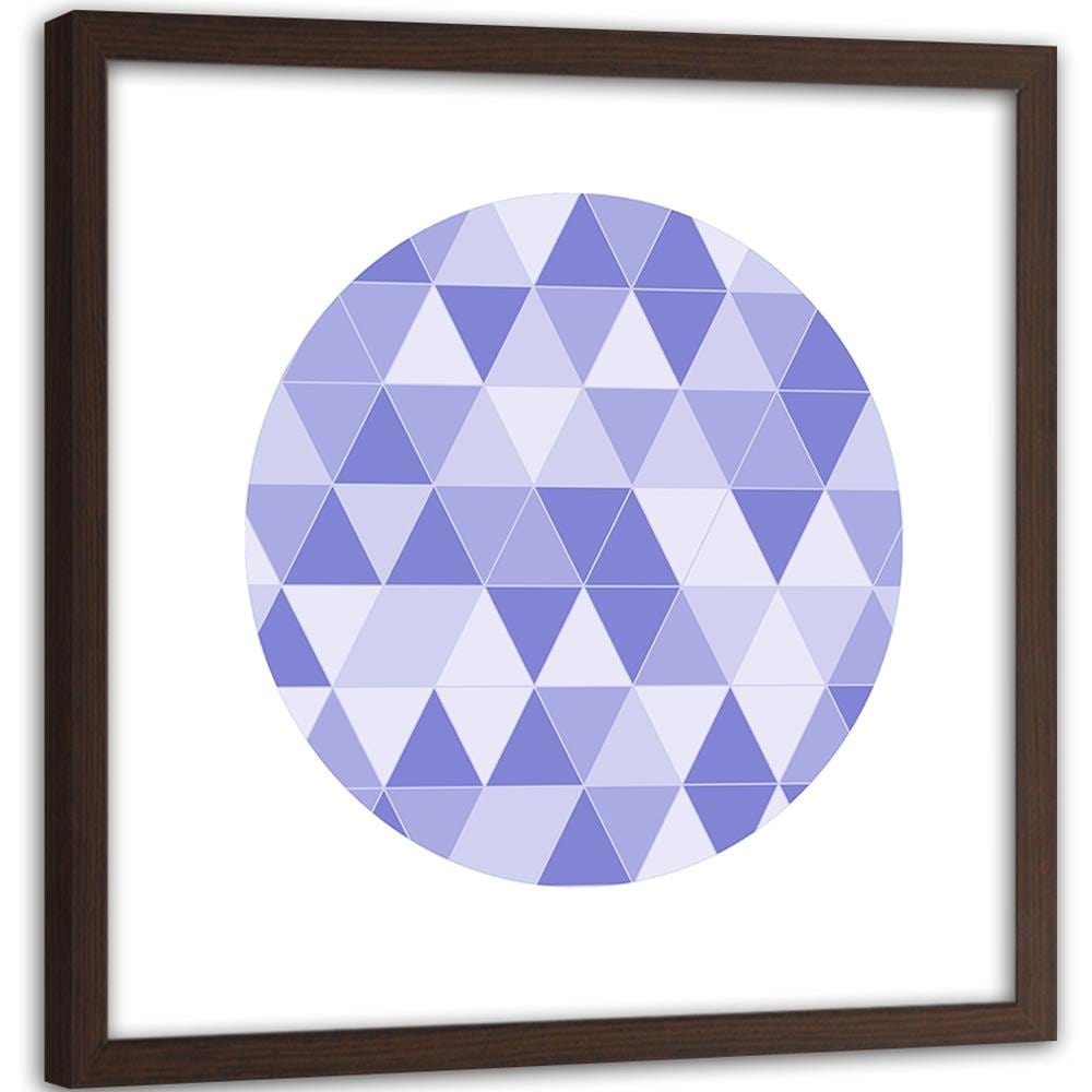Glezna brūnā rāmī - Abstract Circle 7  Home Trends DECO