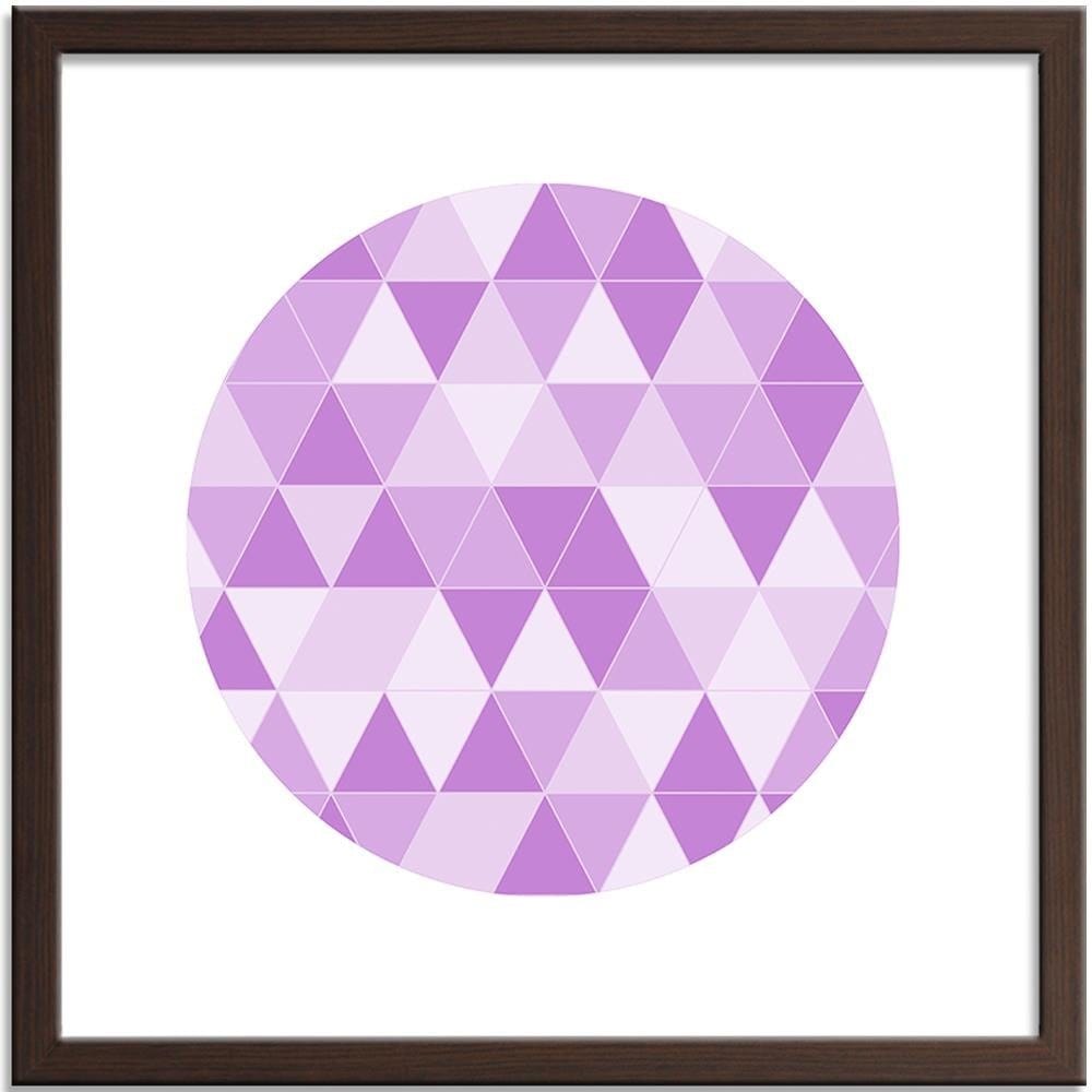 Glezna brūnā rāmī - Abstract Circle 8  Home Trends DECO