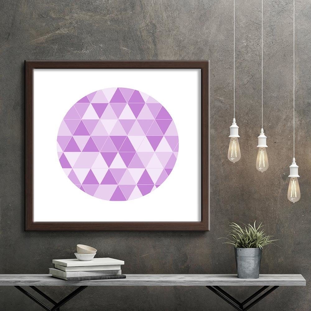 Glezna brūnā rāmī - Abstract Circle 8  Home Trends DECO