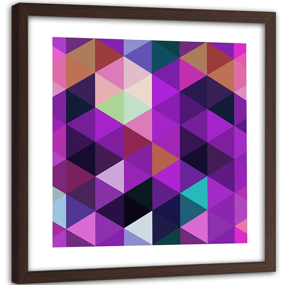 Glezna brūnā rāmī - Abstract Design 4  Home Trends DECO