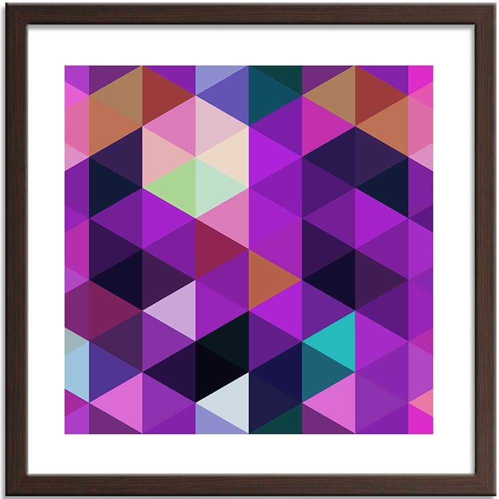 Glezna brūnā rāmī - Abstract Design 4  Home Trends DECO