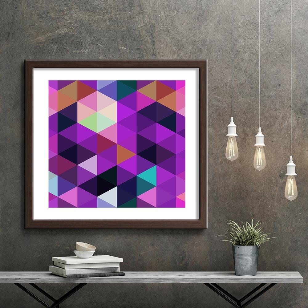 Glezna brūnā rāmī - Abstract Design 4  Home Trends DECO
