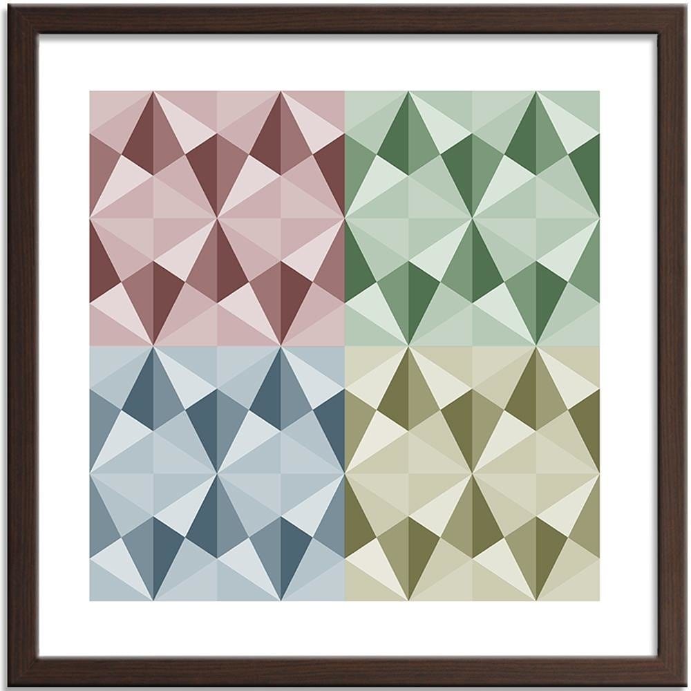 Glezna brūnā rāmī - Abstract Forms 2  Home Trends DECO