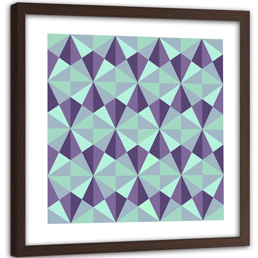 Glezna brūnā rāmī - Abstract Forms 3  Home Trends DECO