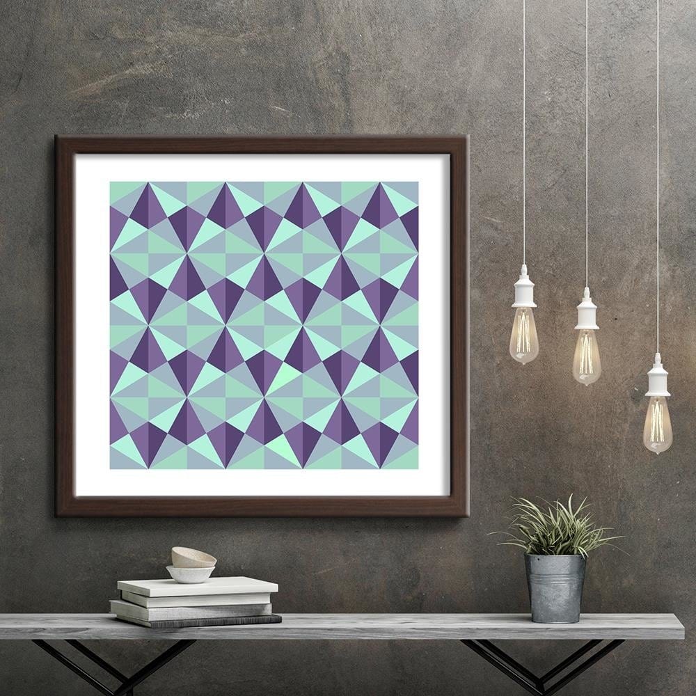 Glezna brūnā rāmī - Abstract Forms 3  Home Trends DECO