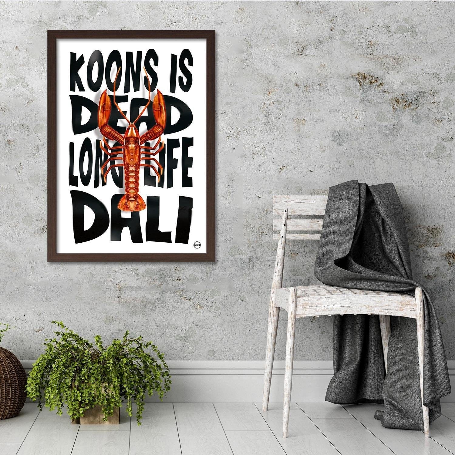 Glezna brūnā rāmī - Animal Print Image Black And White  Home Trends DECO