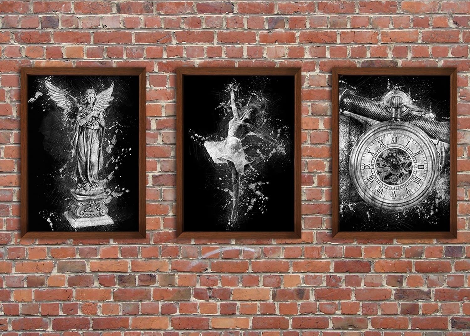 Glezna brūnā rāmī - Ballet dancer  Home Trends DECO