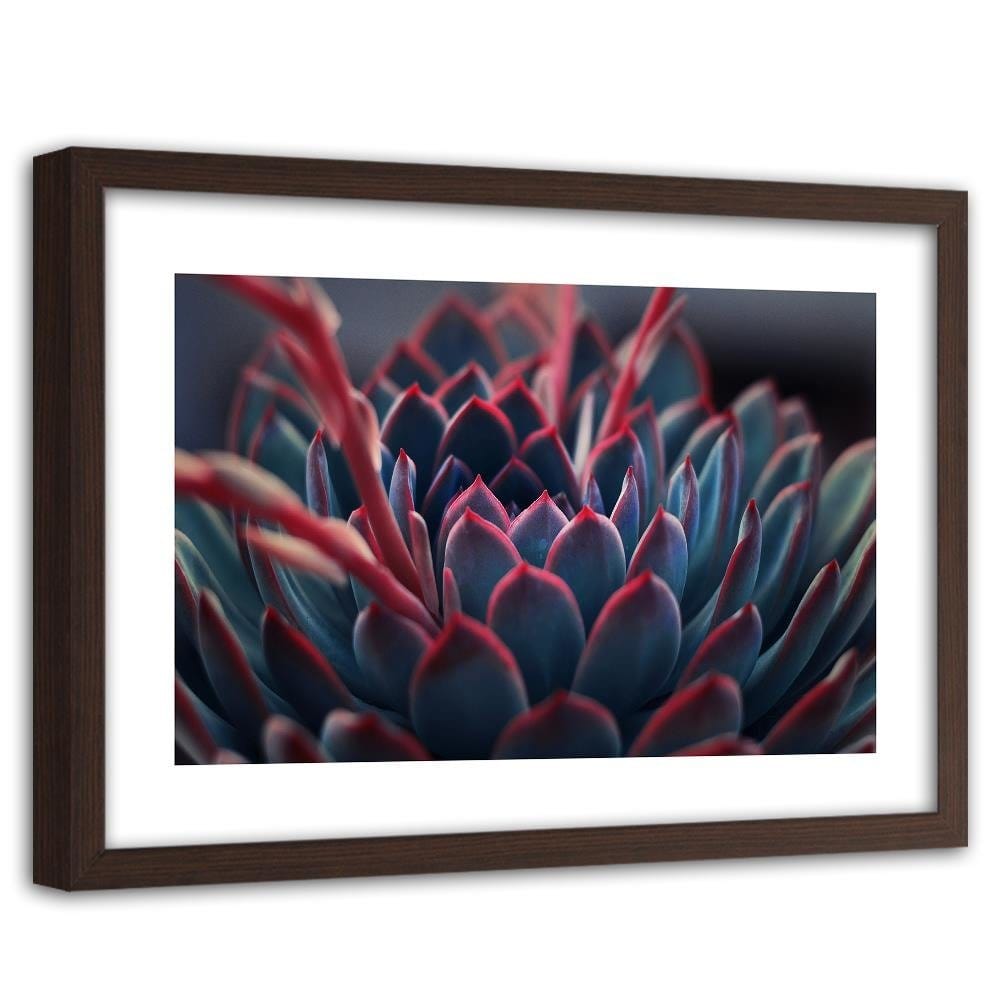 Glezna brūnā rāmī - Beautiful Plant  Home Trends DECO