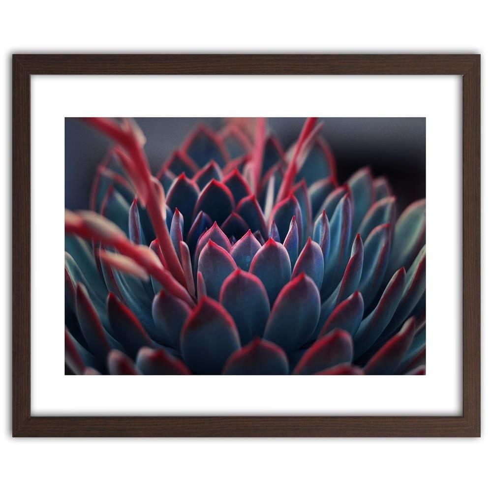 Glezna brūnā rāmī - Beautiful Plant  Home Trends DECO