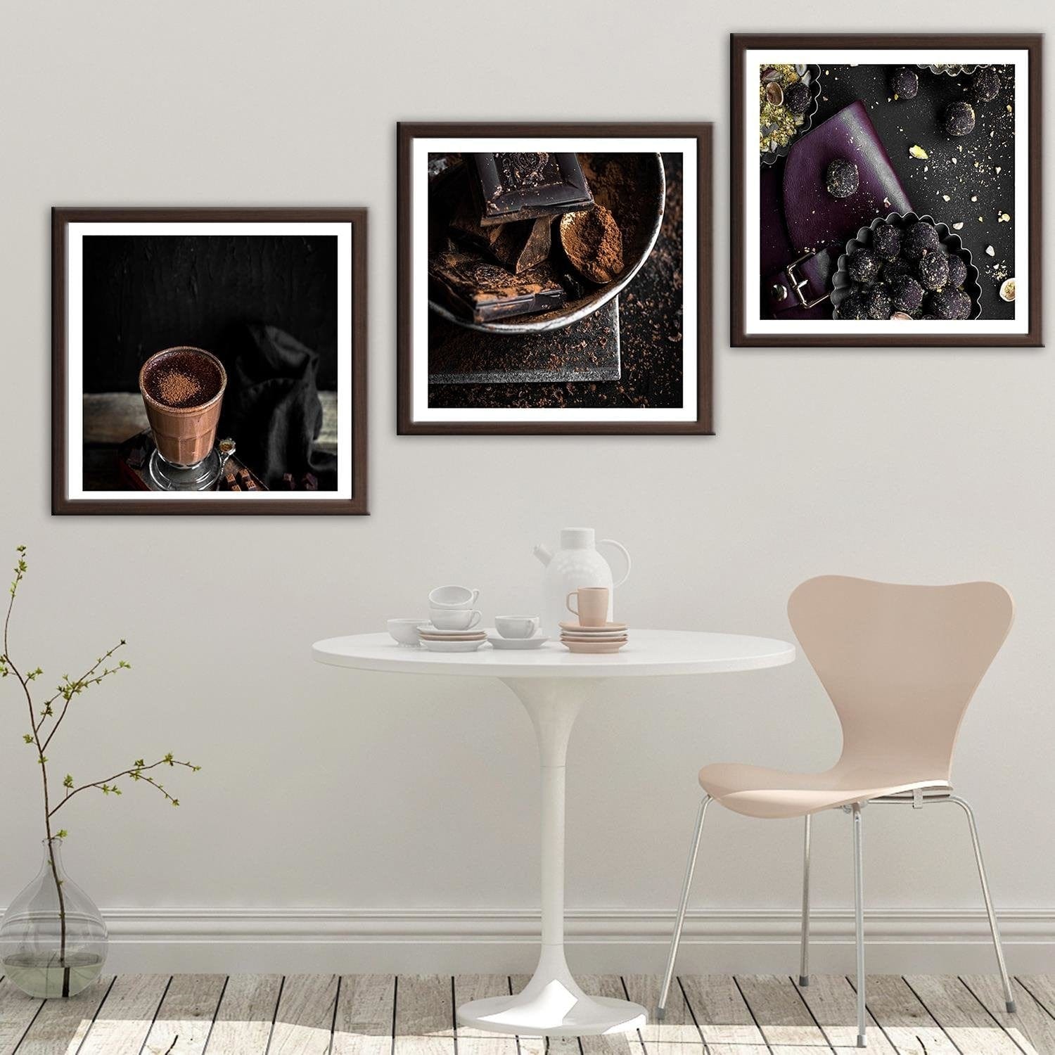 Glezna brūnā rāmī - Bitter Chocolate And Cocoa  Home Trends DECO