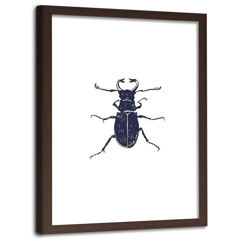 Glezna brūnā rāmī - Black Beetle  Home Trends DECO