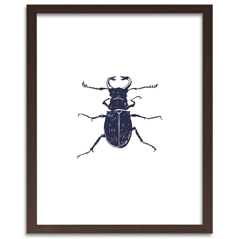 Glezna brūnā rāmī - Black Beetle  Home Trends DECO