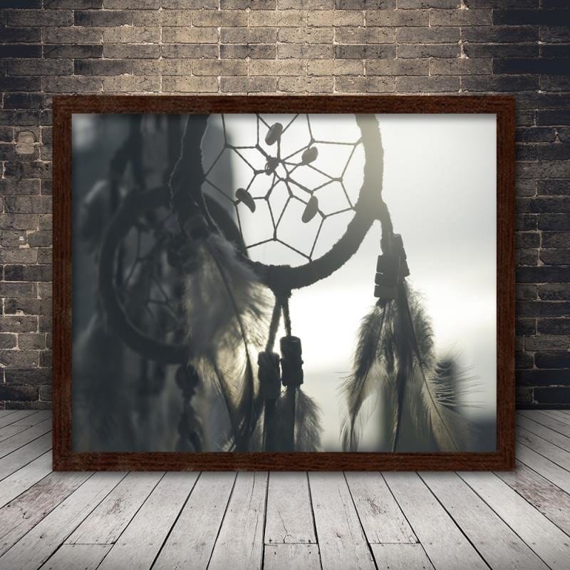 Glezna brūnā rāmī - Boho decorations 2  Home Trends DECO