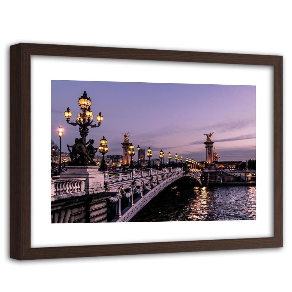 Glezna brūnā rāmī - Bridge Alexander Ii  Home Trends DECO