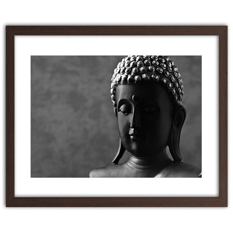 Glezna brūnā rāmī - Buddha Figure  Home Trends DECO