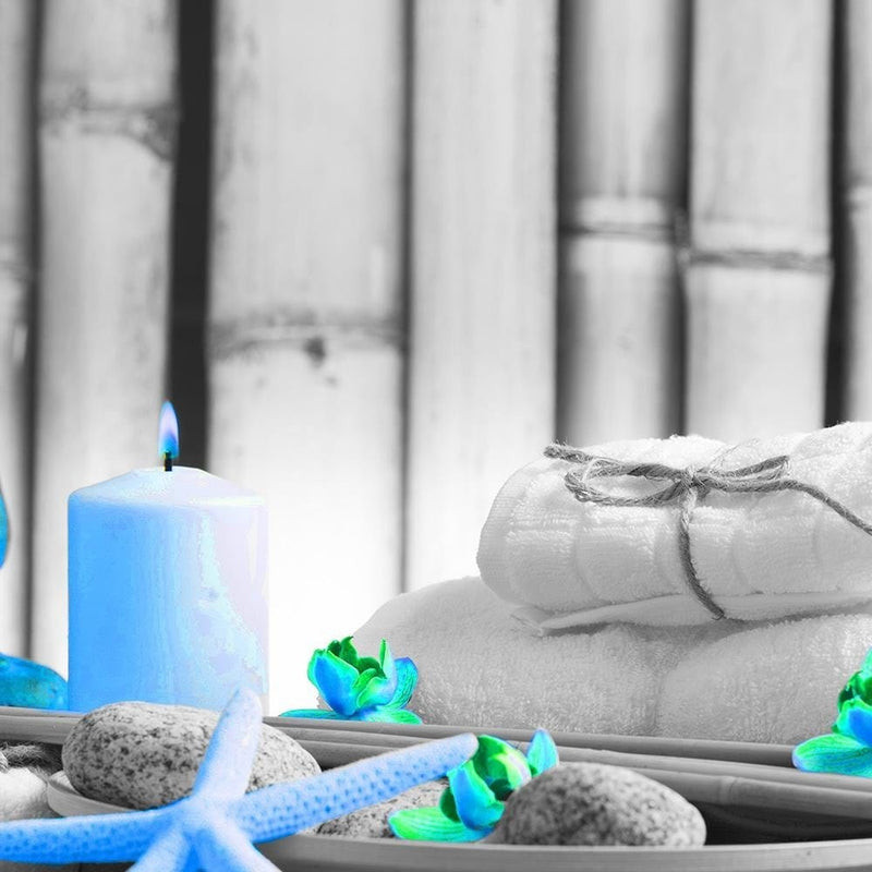 Glezna brūnā rāmī - Buddha With Candle  Home Trends DECO