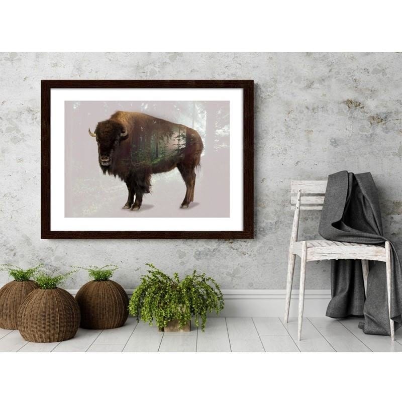 Glezna brūnā rāmī - Buffalo  Home Trends DECO