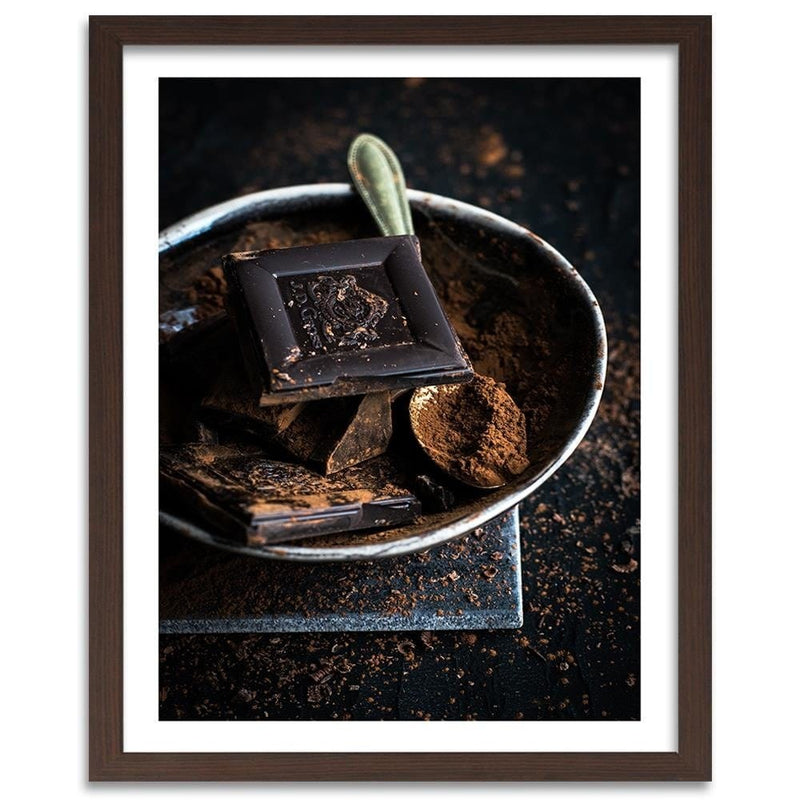 Glezna brūnā rāmī - Cinnamon And Chocolate  Home Trends DECO