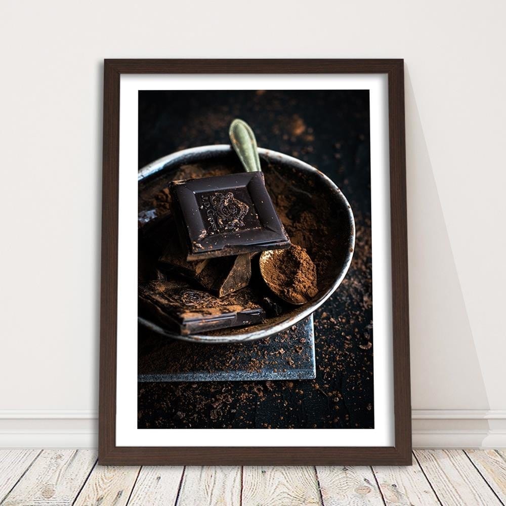 Glezna brūnā rāmī - Cinnamon And Chocolate  Home Trends DECO